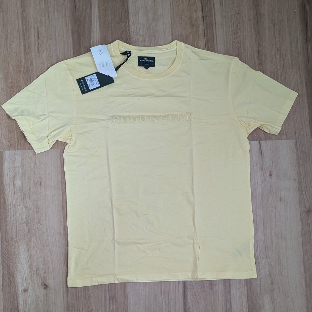 NWT Rodd & Gunn Embossed Logo T-Shirt Australian Cotton Citrus XXL Sports Fit